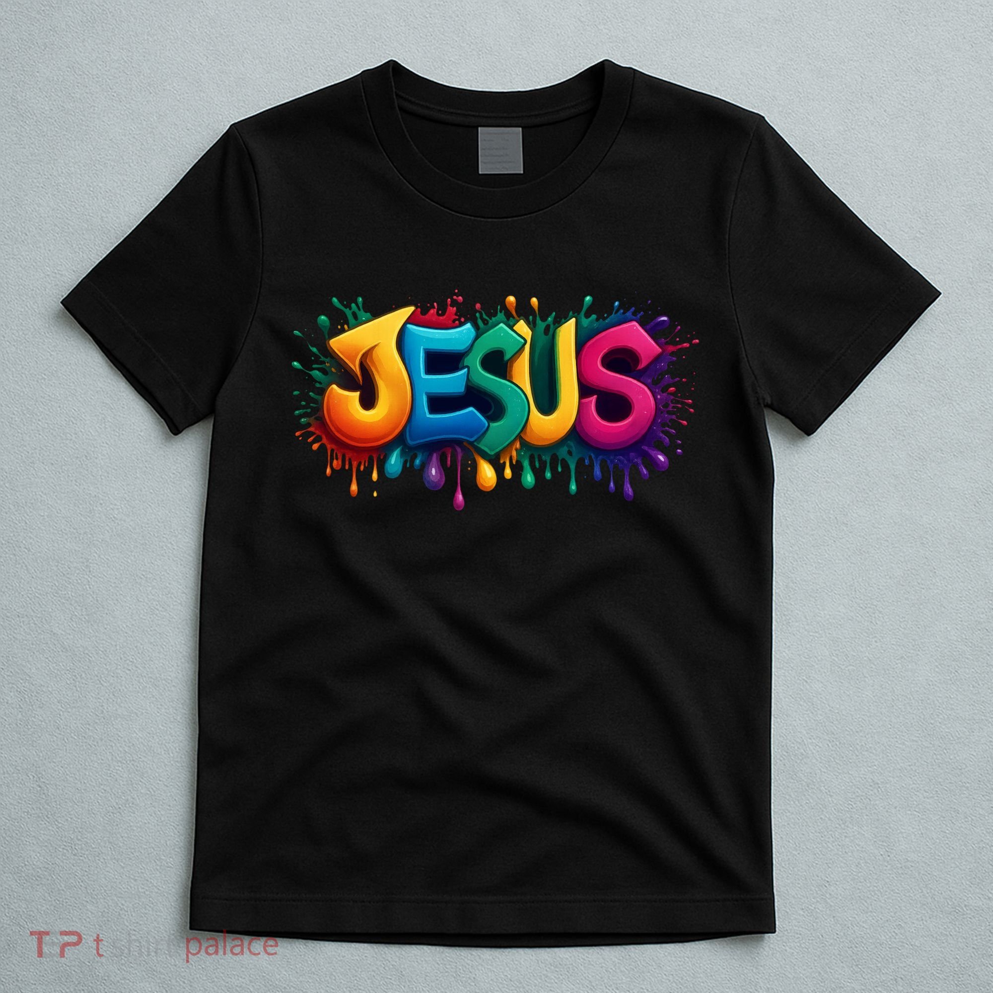 Jesus Colorful Vibrant Splash T-Shirt