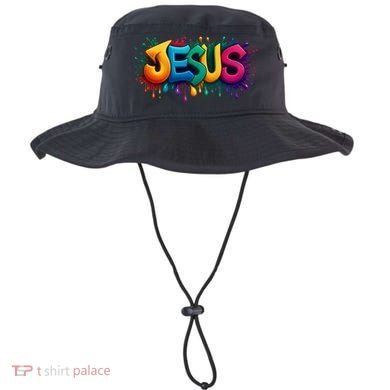 Jesus Colorful Vibrant Splash Bucket Hat