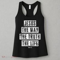 Jesus Christ Way Truth Life Family Christian Faith Women's Tank Top thumb 3