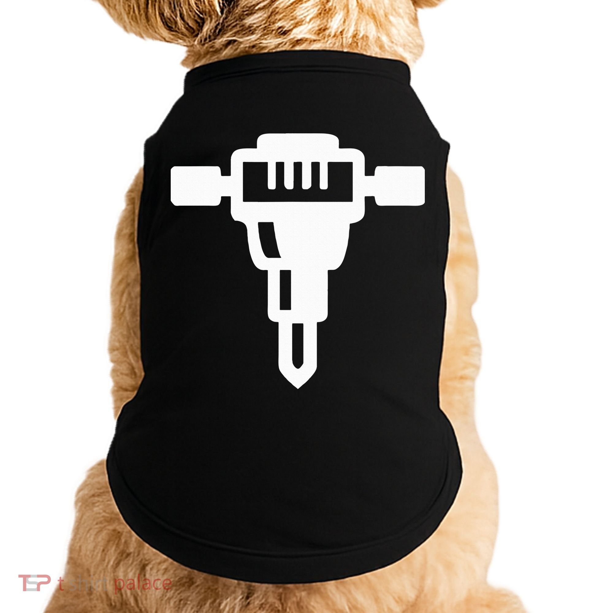 Jackhammer Construction Worker Doggie Tank