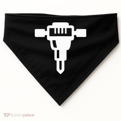 Jackhammer Construction Worker USA-Made Doggie Bandana
