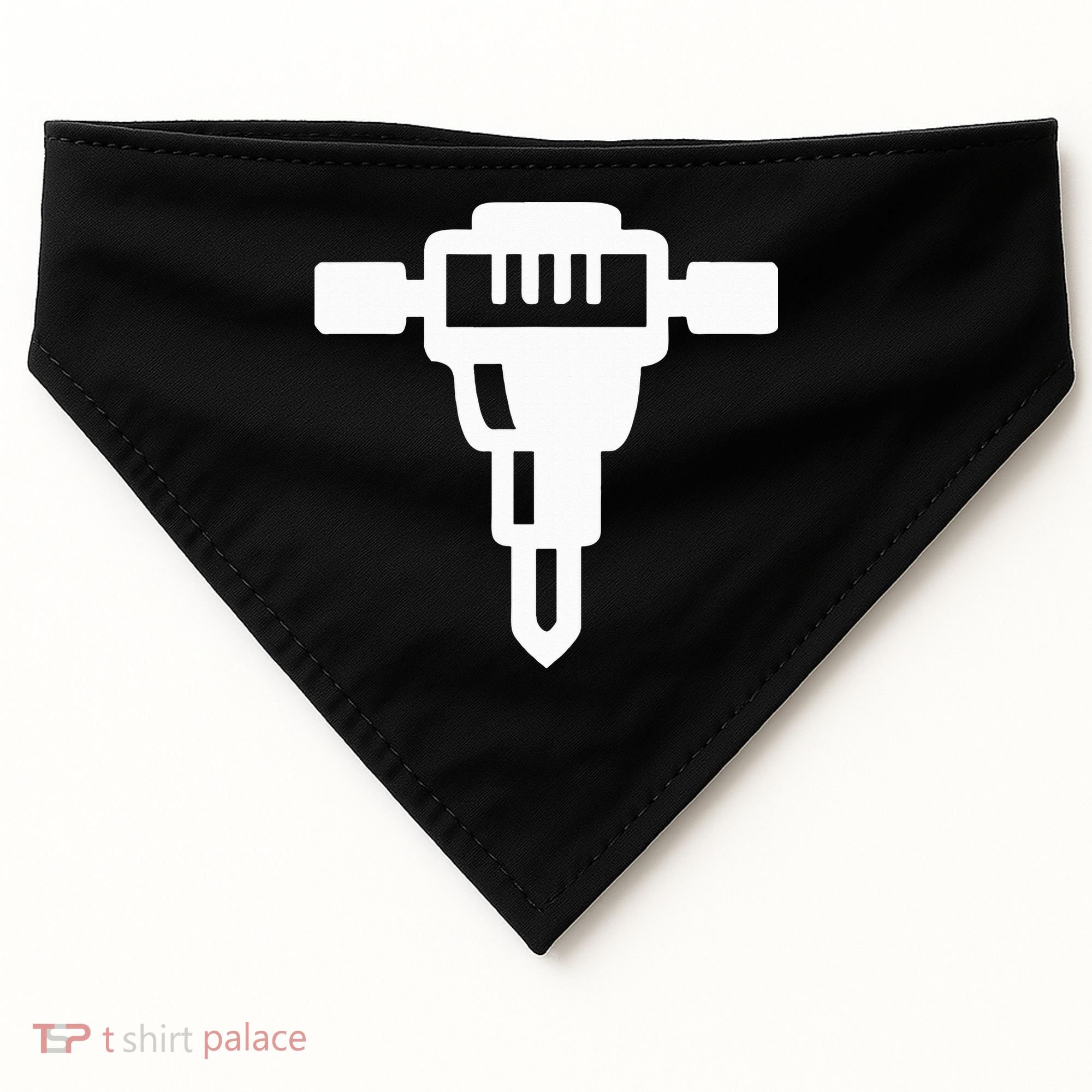Jackhammer Construction Worker USA-Made Doggie Bandana
