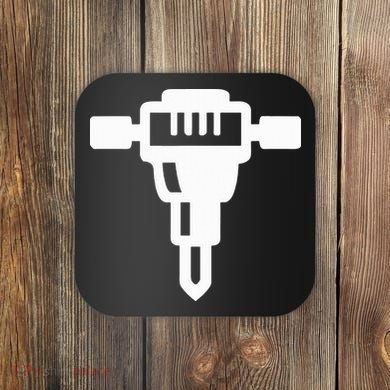 Jackhammer Construction Worker Coaster