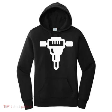 Jackhammer Construction Worker Women's Hoodie