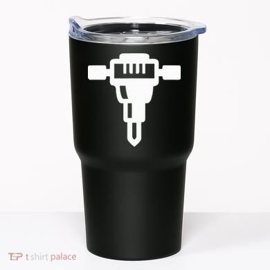 Jackhammer Construction Worker Tumbler