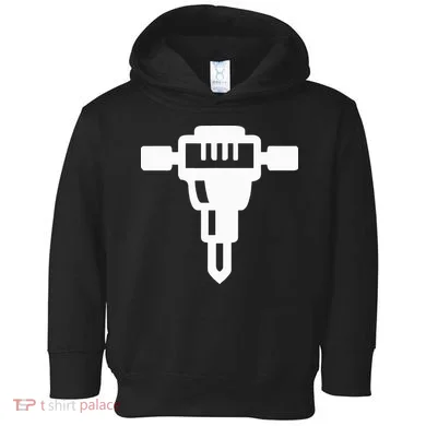 Jackhammer Construction Worker Toddler Hoodie