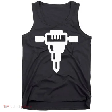 Jackhammer Construction Worker Tank Top