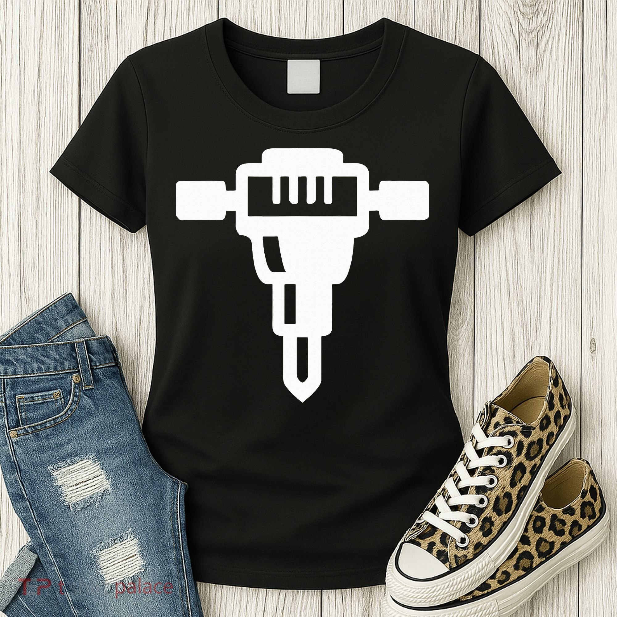 Jackhammer Construction Worker Women's T-Shirt