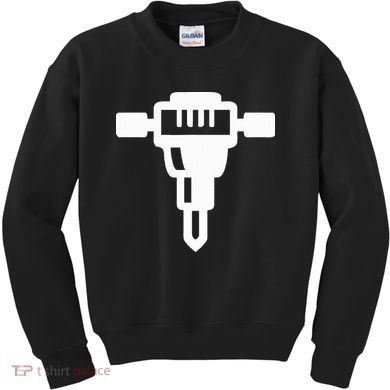 Jackhammer Construction Worker Kids Sweatshirt