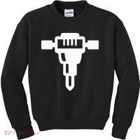 Jackhammer Construction Worker Kids Sweatshirt thumb 0