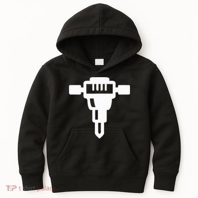 Jackhammer Construction Worker Kids Hoodie
