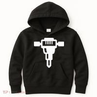 Jackhammer Construction Worker Kids Hoodie thumb 0