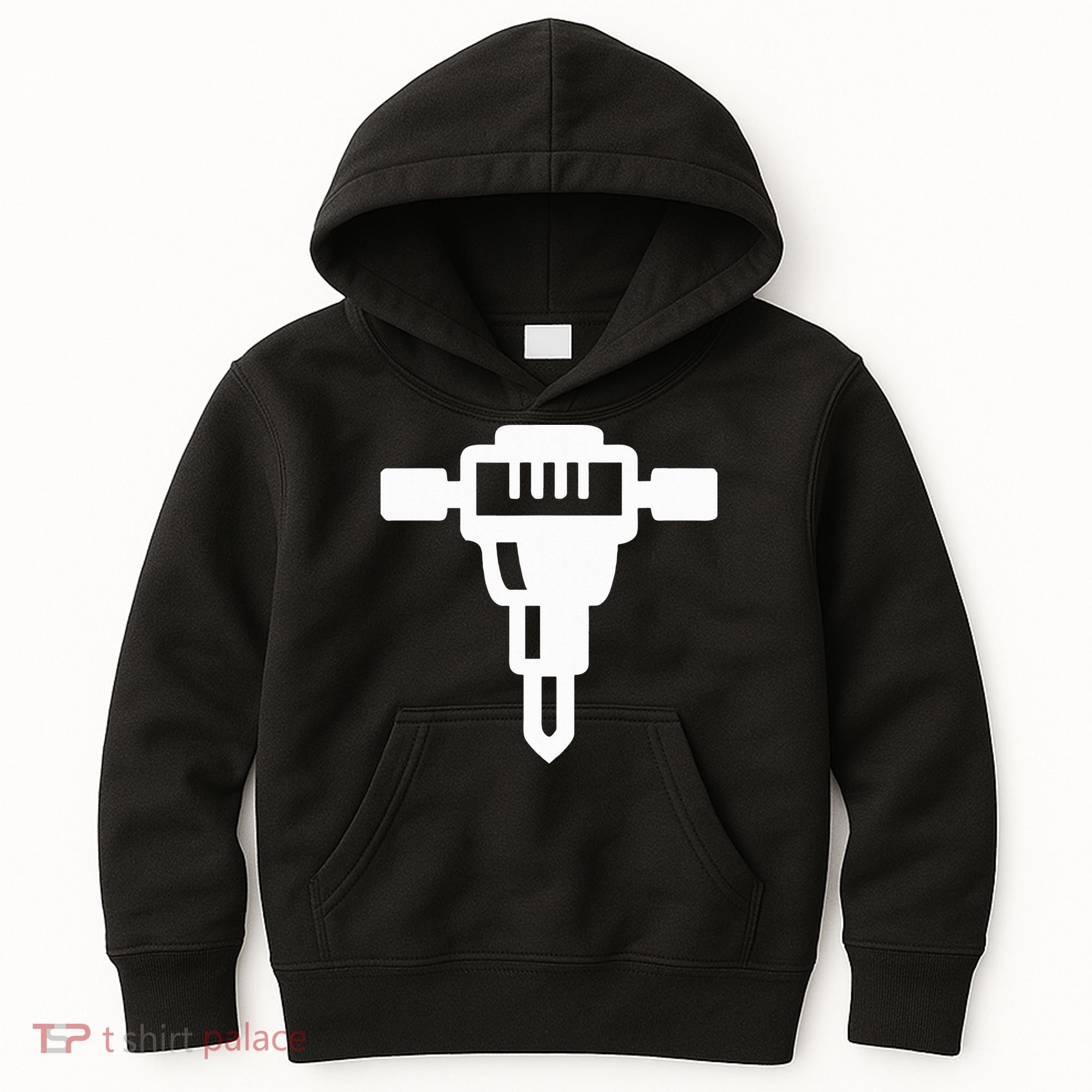 Jackhammer Construction Worker Kids Hoodie