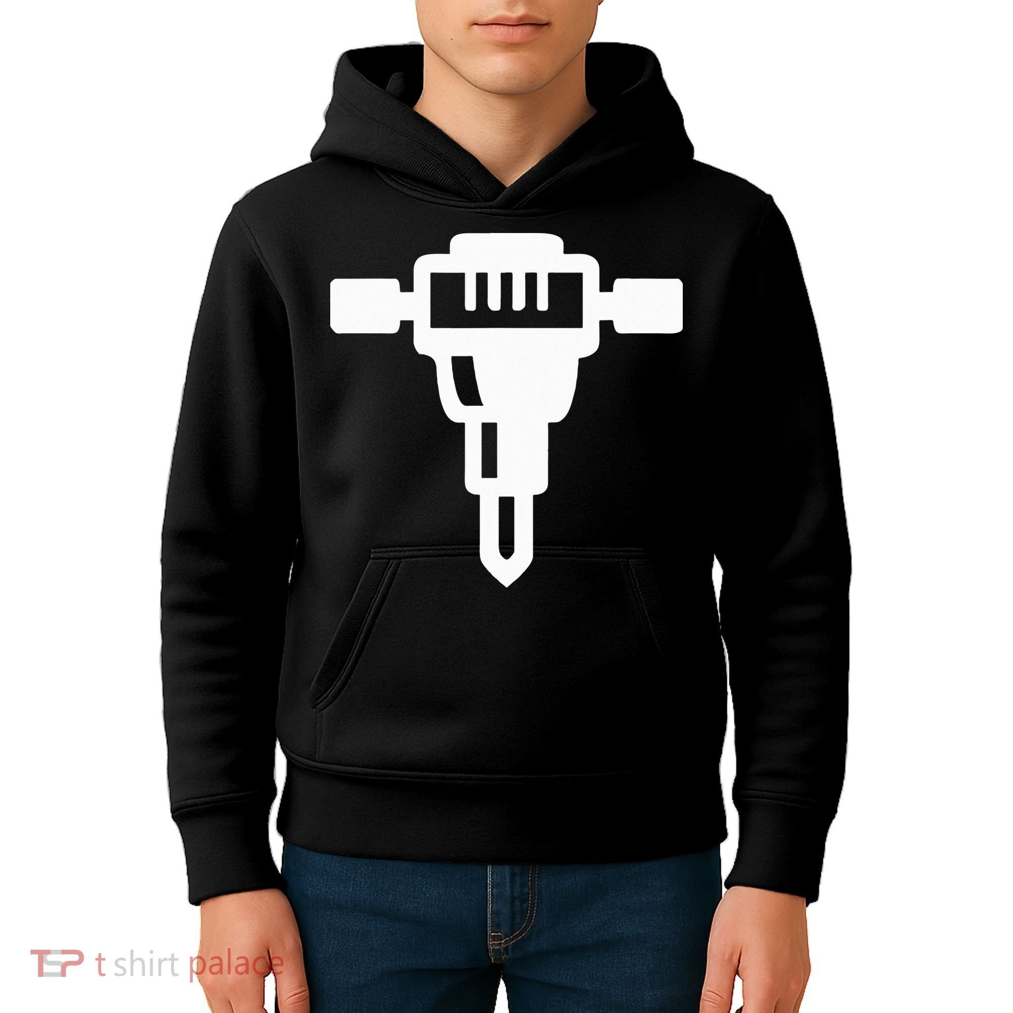 Jackhammer Construction Worker Kids Hoodie
