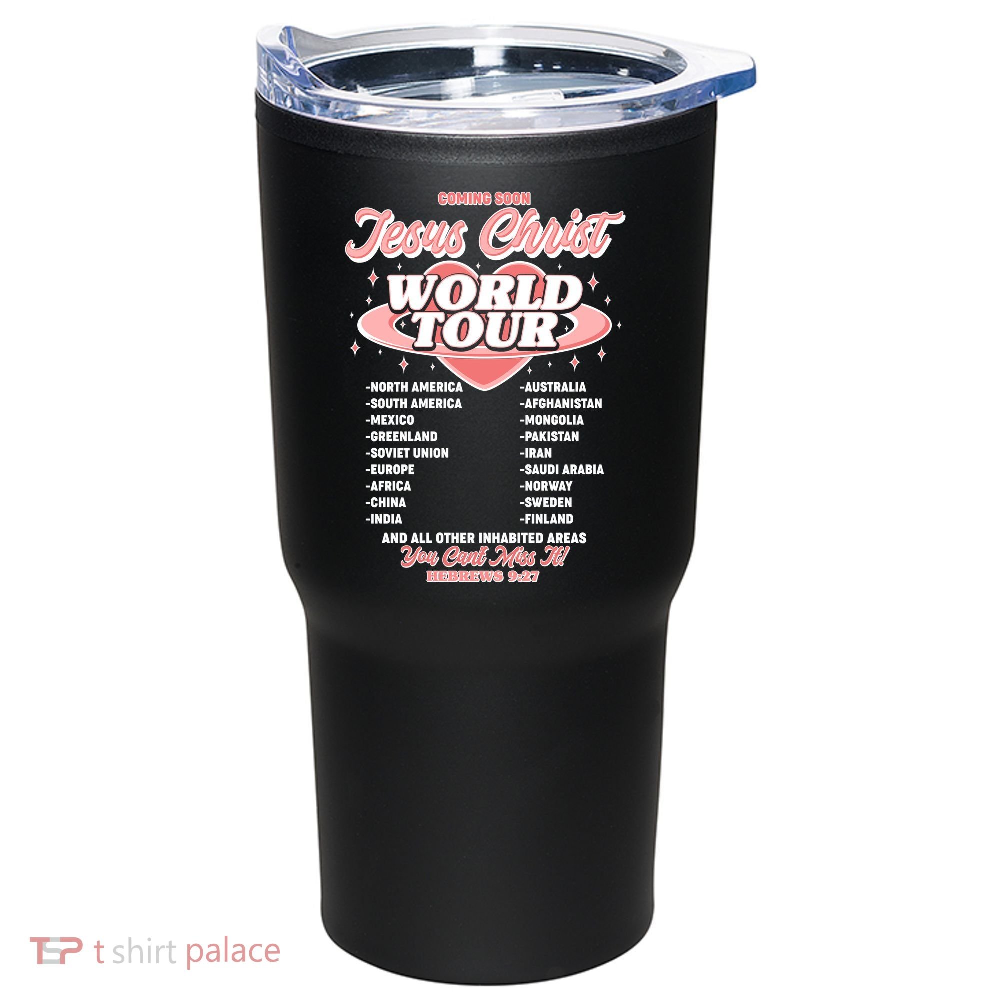 Jesus Christ World Tour Christian Concert Music Tumbler