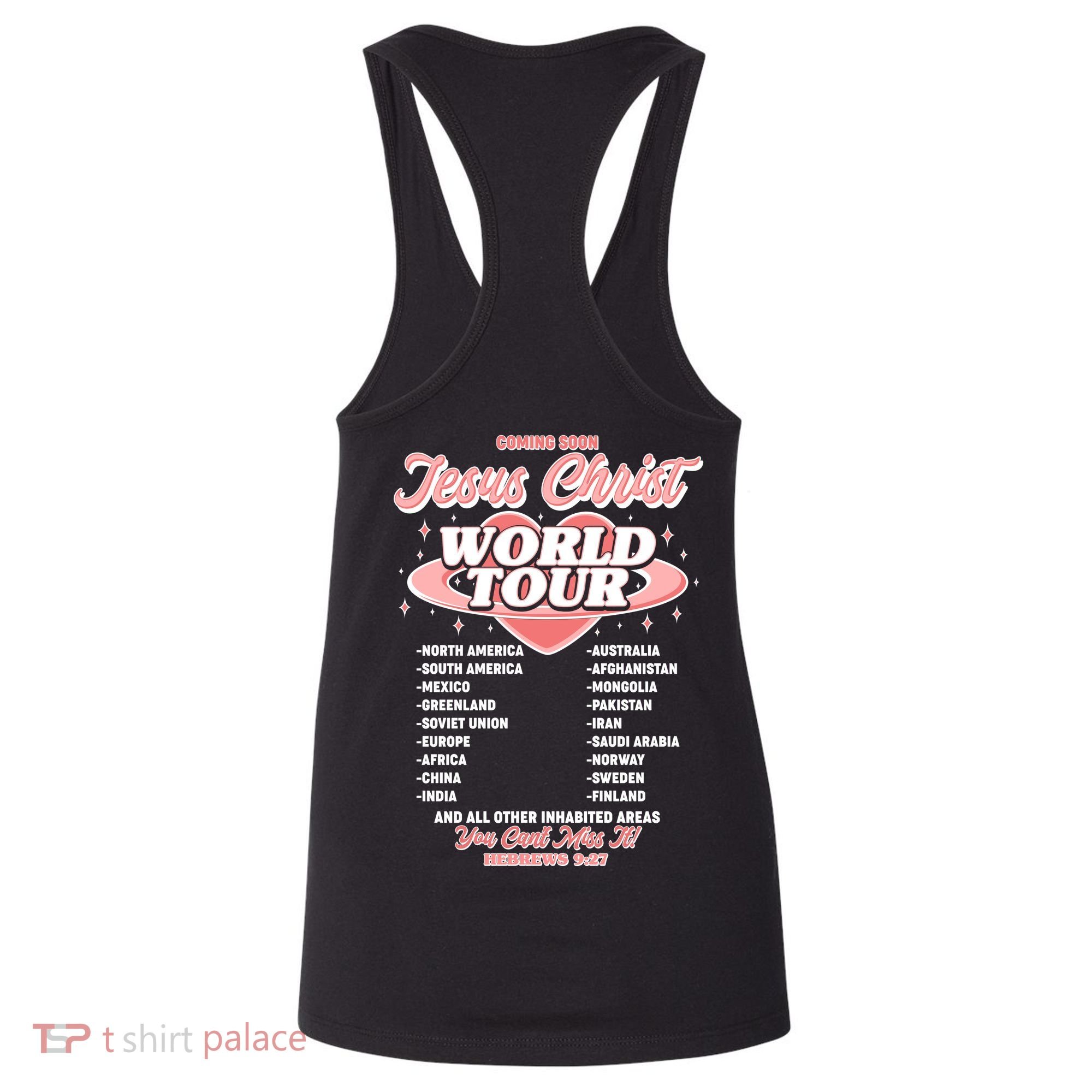 Jesus Christ World Tour Christian Concert Music Women's Tank Top