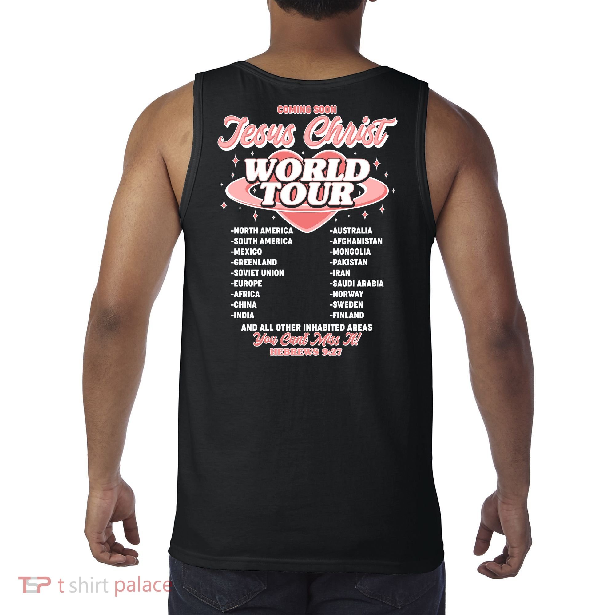 Jesus Christ World Tour Christian Concert Music Tank Top