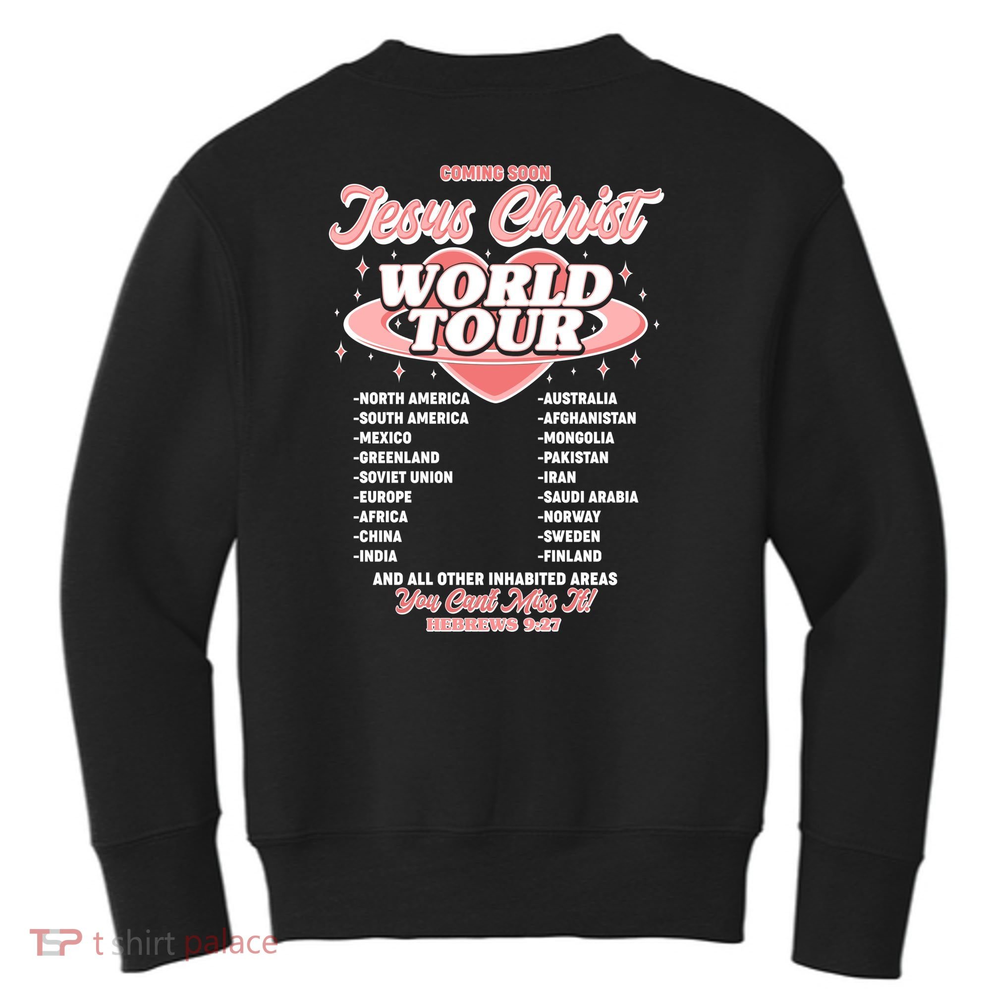 Jesus Christ World Tour Christian Concert Music Kids Sweatshirt