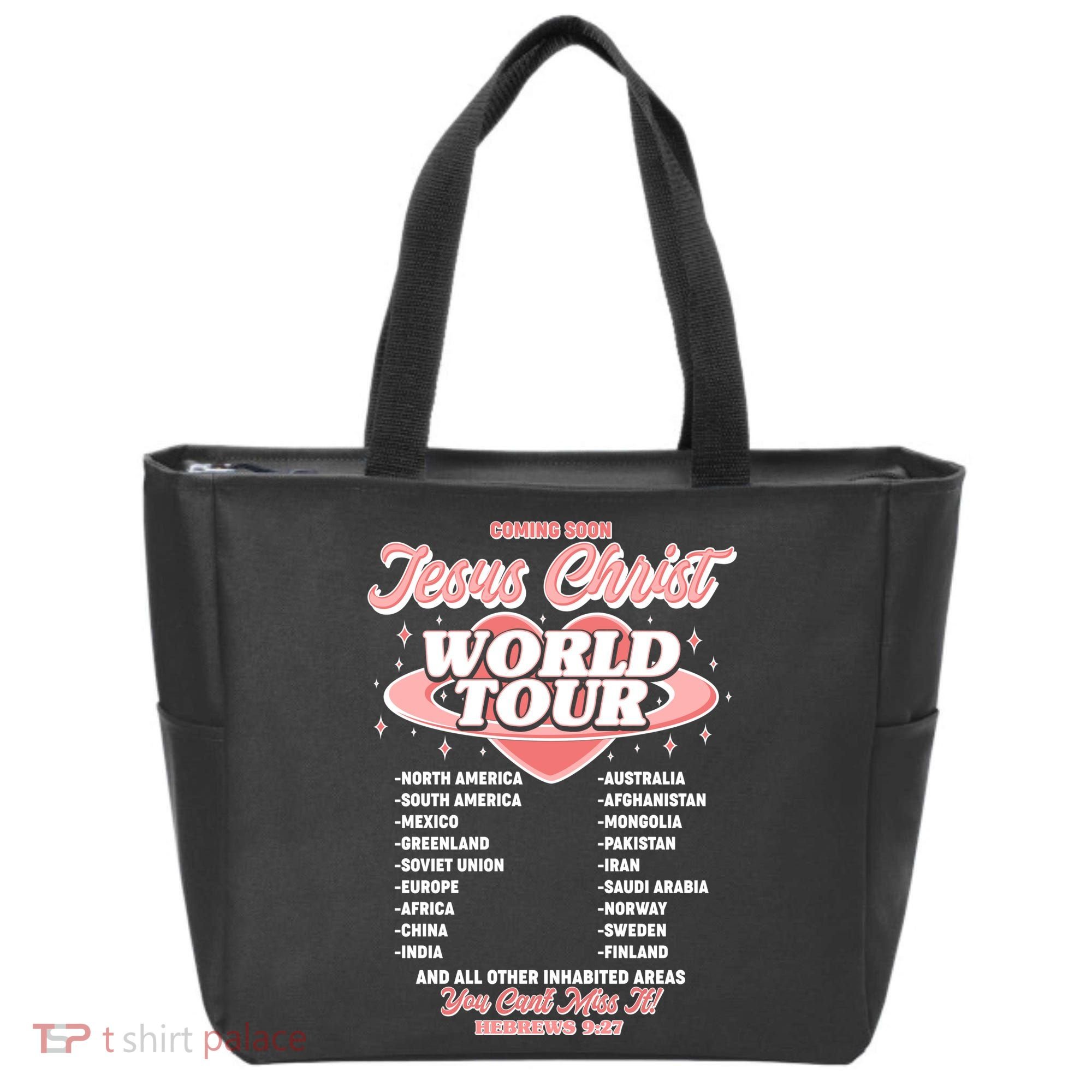 Jesus Christ World Tour Christian Concert Music Tote Bag
