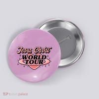 Jesus Christ World Tour Christian Concert Music Button thumb 0