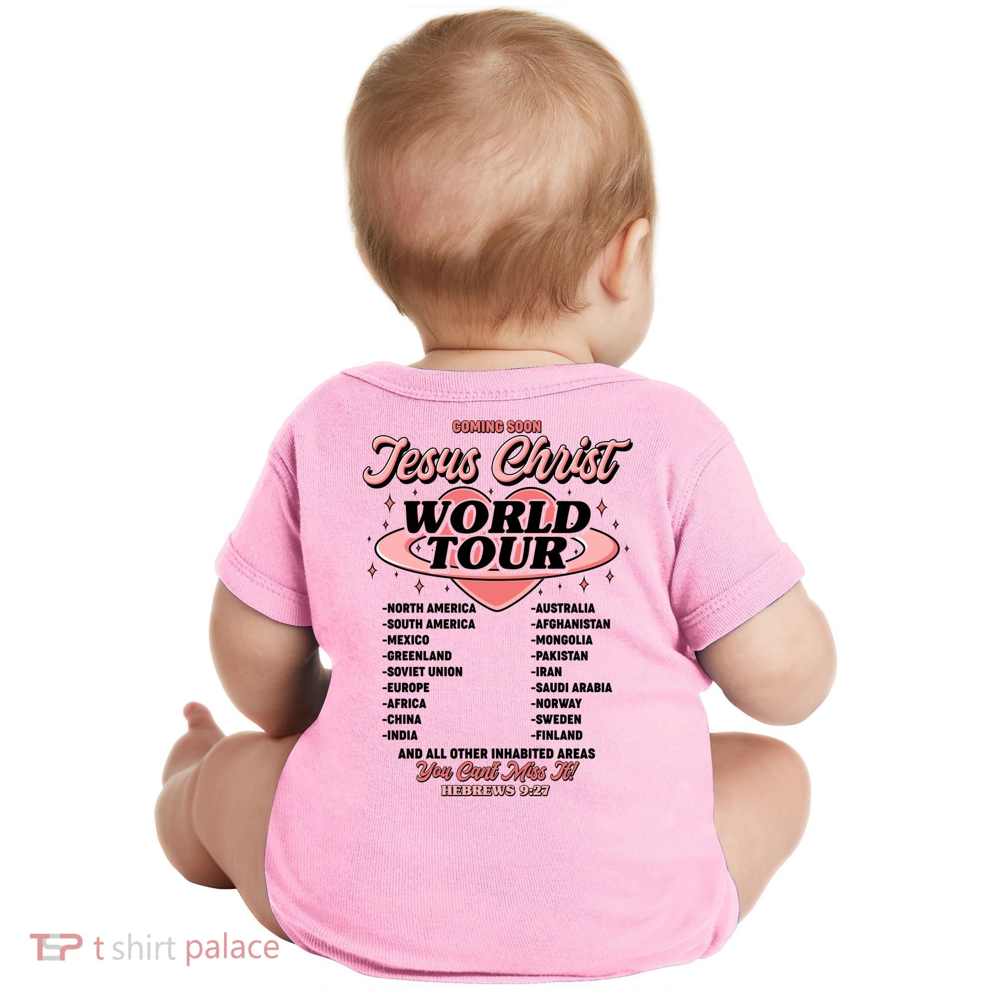 Jesus Christ World Tour Christian Concert Music Baby Bodysuit