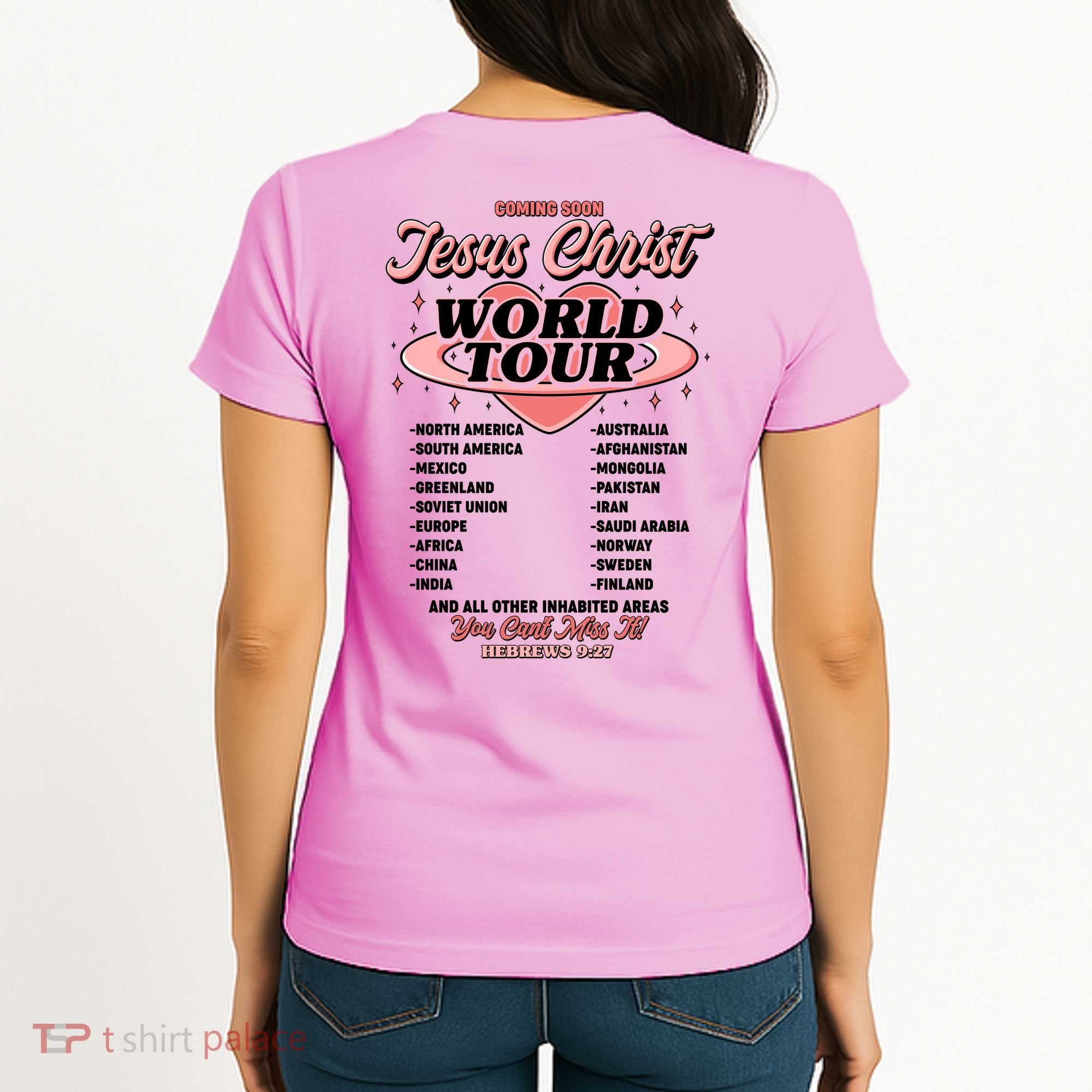 Jesus Christ World Tour Christian Concert Music Women's T-Shirt