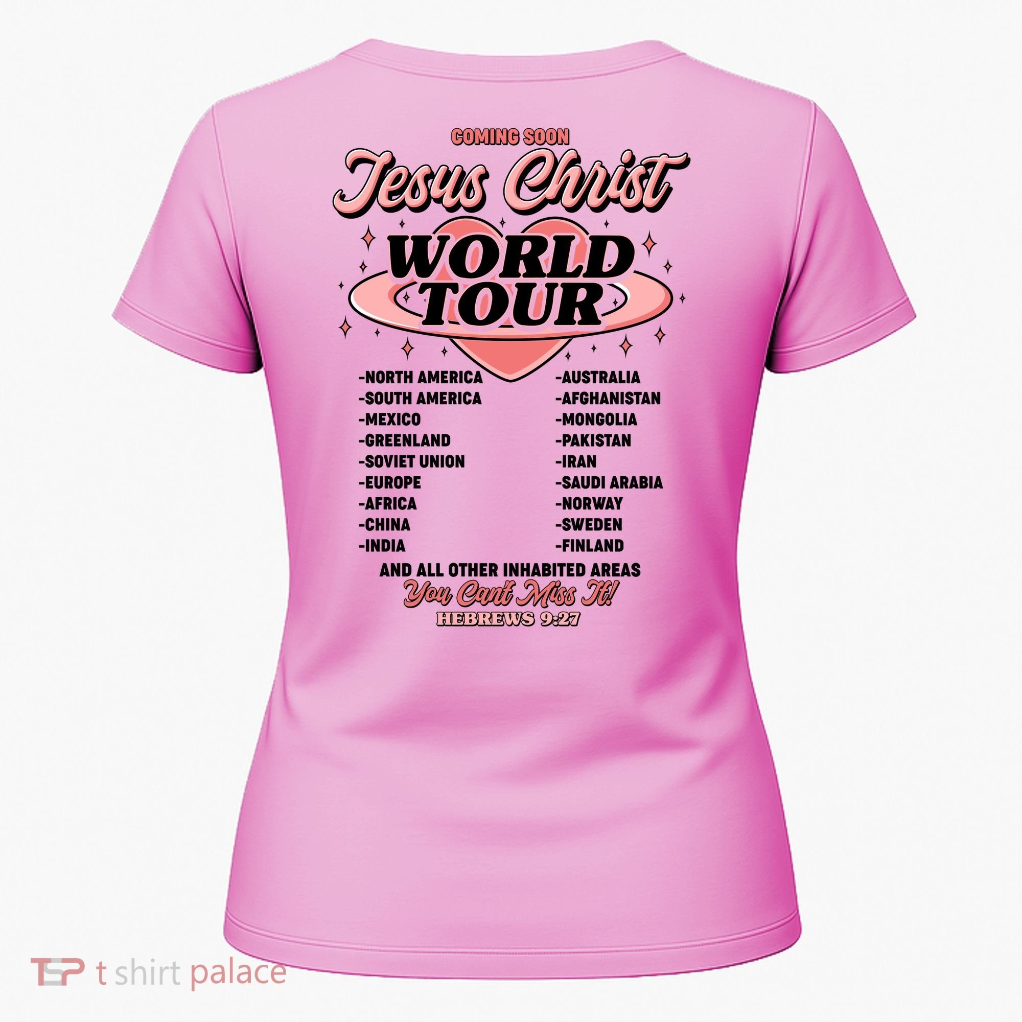 Jesus Christ World Tour Christian Concert Music Women's T-Shirt