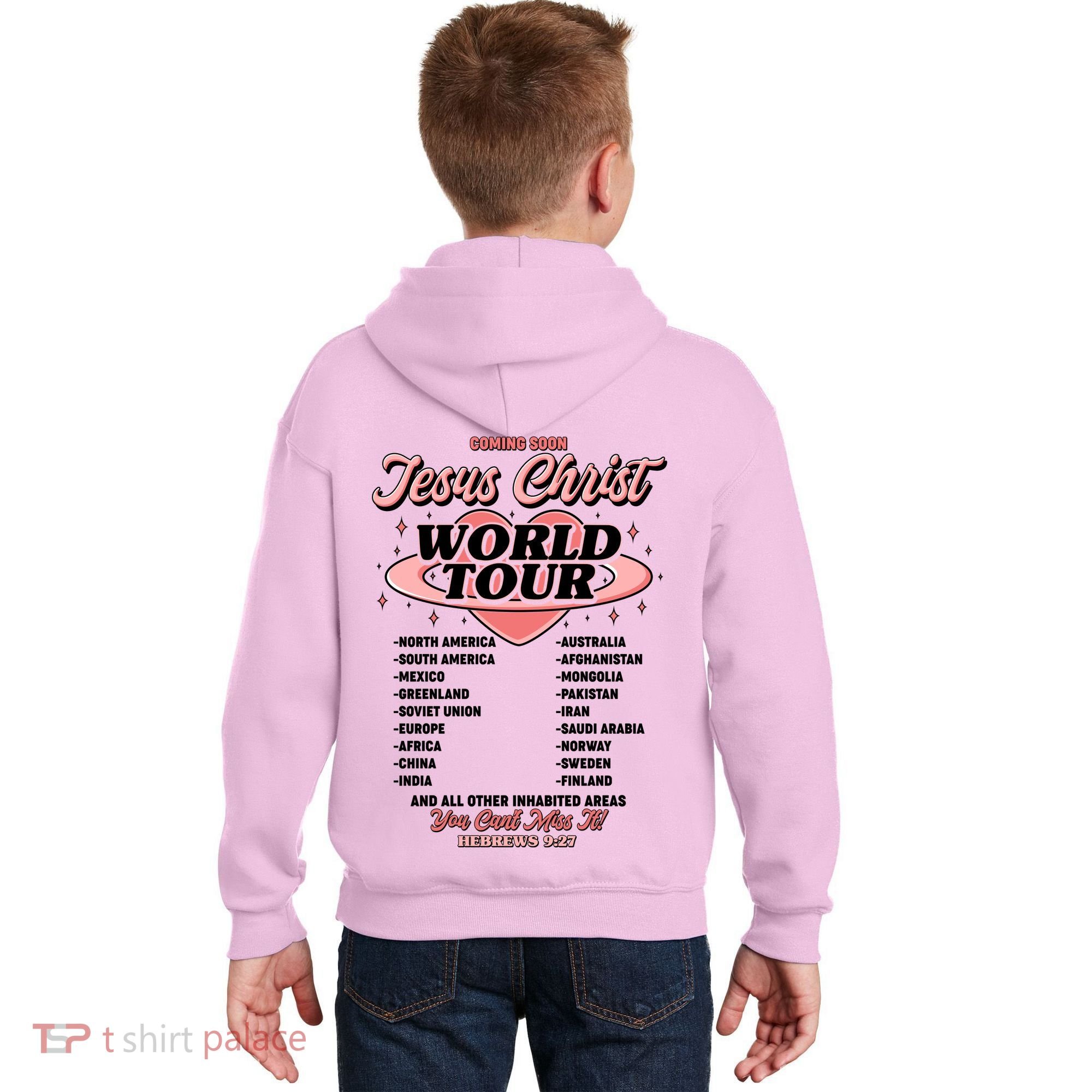 Jesus Christ World Tour Christian Concert Music Kids Hoodie