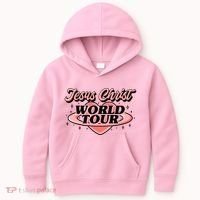 Jesus Christ World Tour Christian Concert Music Kids Hoodie thumb 0
