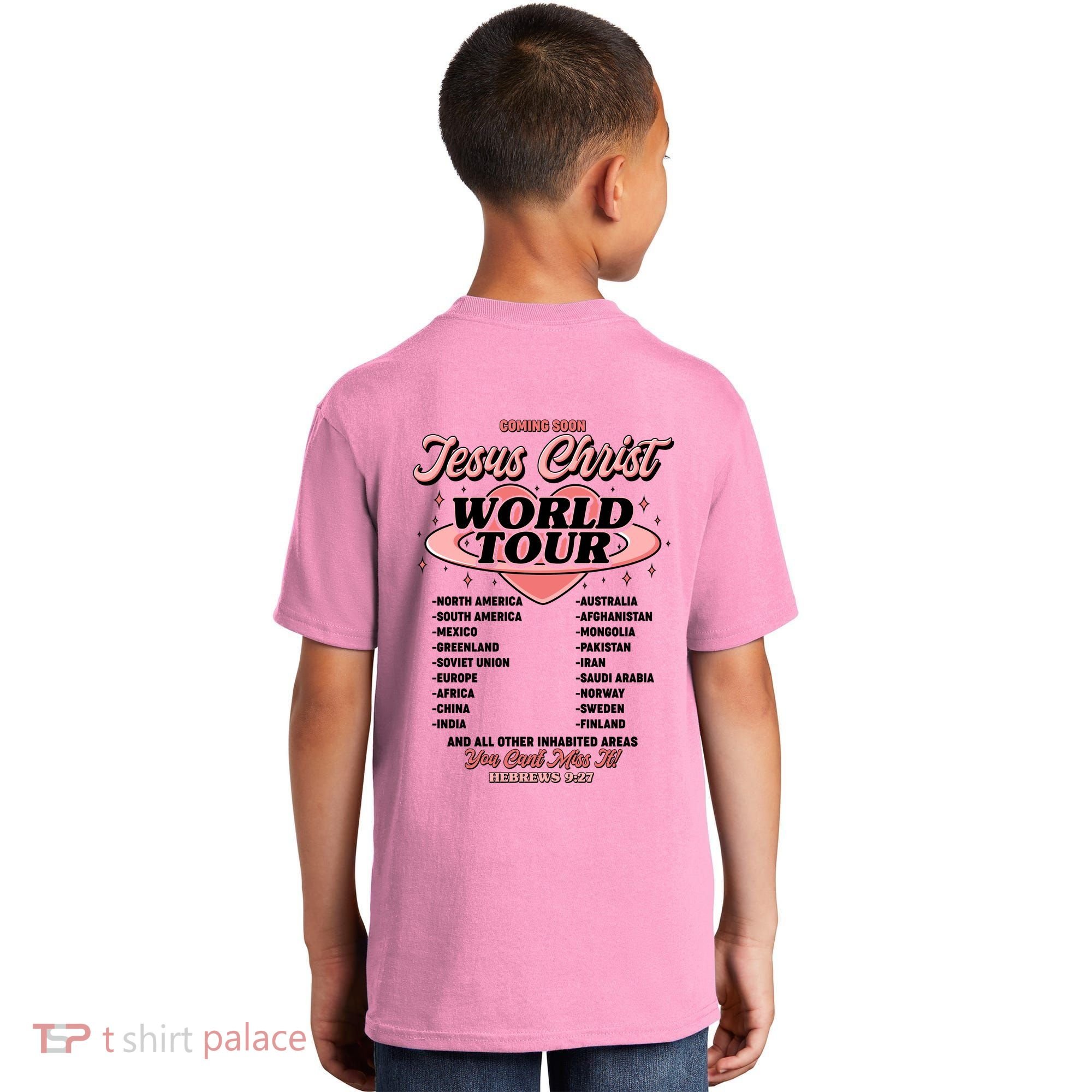 Jesus Christ World Tour Christian Concert Music Kids T-Shirt