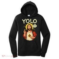 Jesus Christ YOLO JK Meme Funny Christian Easter Women's Hoodie thumb 0