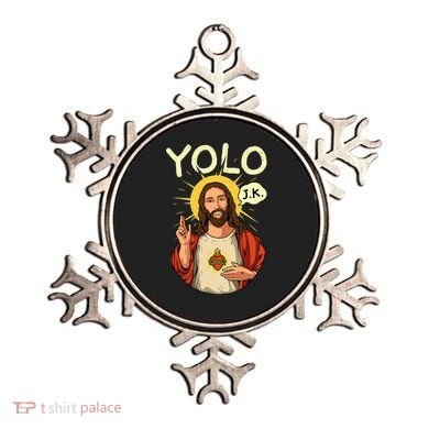 Jesus Christ YOLO JK Meme Funny Christian Easter Ornament