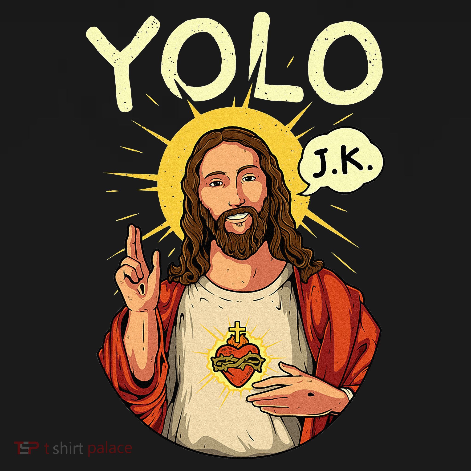 Jesus Christ YOLO JK Meme Funny Christian Easter Women's Tank Top