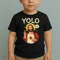 Jesus Christ YOLO JK Meme Funny Christian Easter Toddler T-Shirt thumb 2