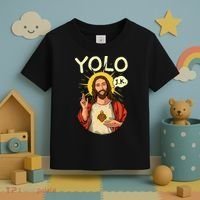 Jesus Christ YOLO JK Meme Funny Christian Easter Toddler T-Shirt thumb 3