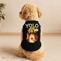 Jesus Christ YOLO JK Meme Funny Christian Easter Doggie Tank thumb 2