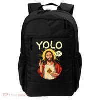 Jesus Christ YOLO JK Meme Funny Christian Easter Backpack thumb 0