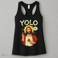 Jesus Christ YOLO JK Meme Funny Christian Easter Women's Tank Top thumb 3