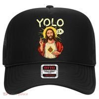 Jesus Christ YOLO JK Meme Funny Christian Easter Hat thumb 0
