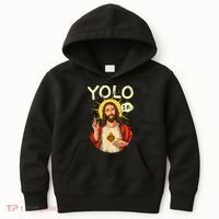 Jesus Christ YOLO JK Meme Funny Christian Easter Kids Hoodie thumb 0