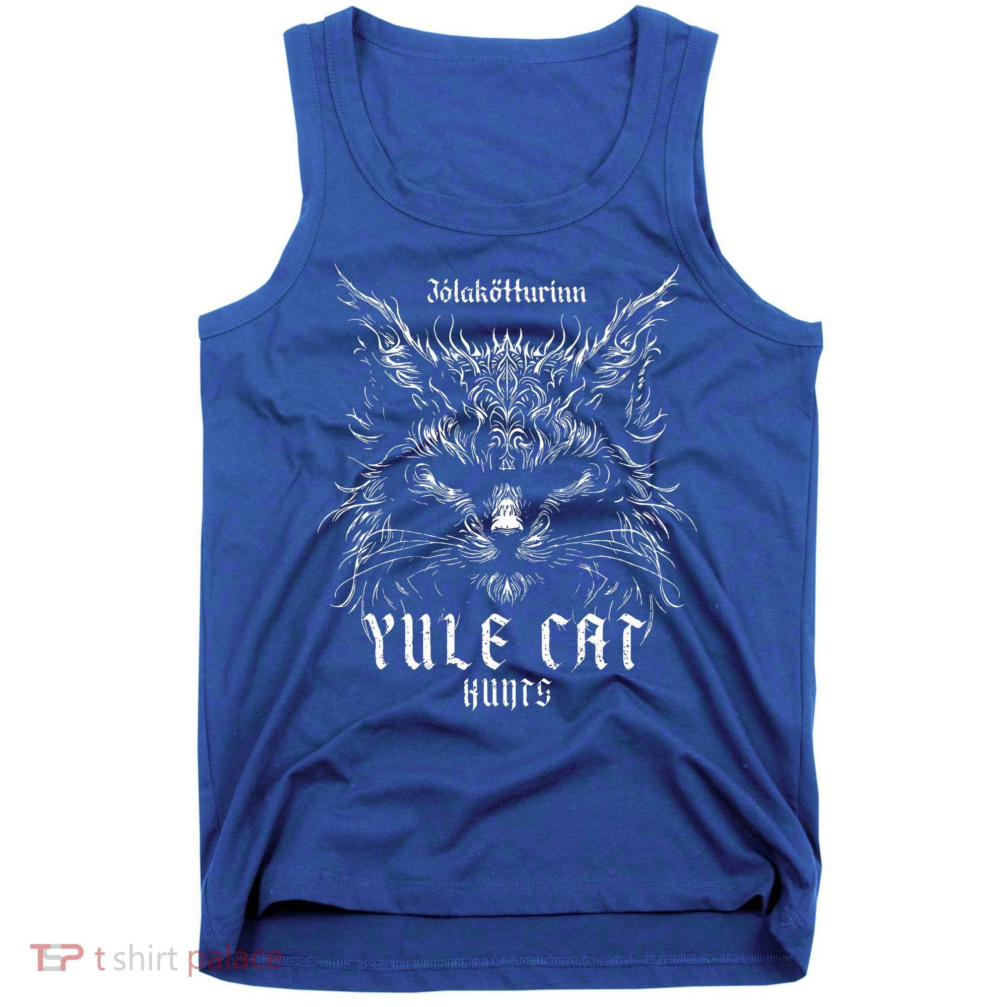 JóLaköTturinn Christmas Yule Cat Hunts Tank Top