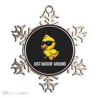 Just Duckin Around Funny Duck Gag Humor Cute Duckling Ornament thumb 0