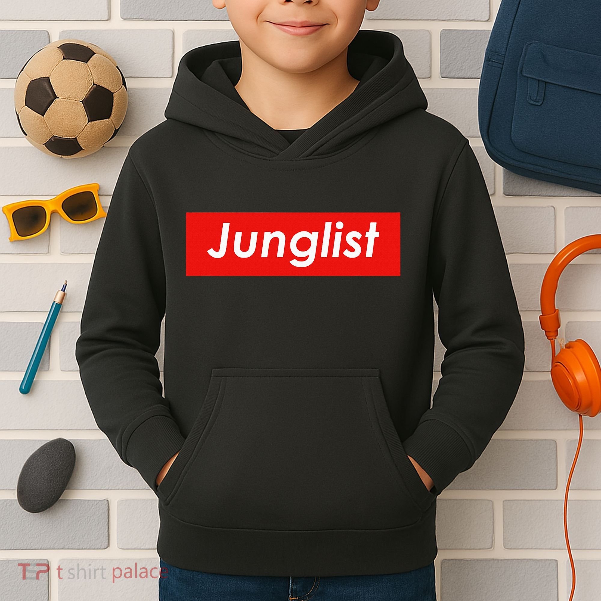 Junglist Drum And Bass Kids Hoodie