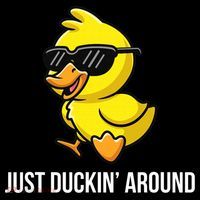 Just Duckin Around Funny Duck Gag Humor Cute Duckling  Coffee Mug thumb 5