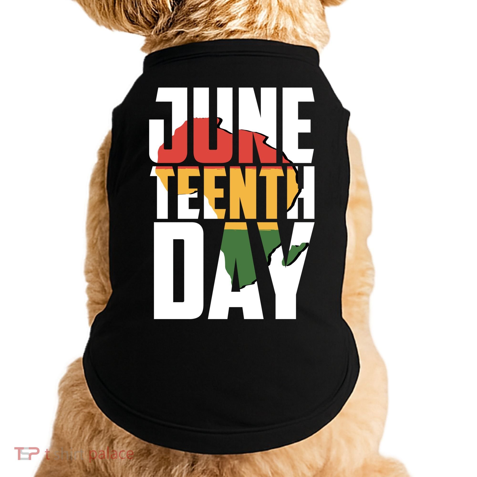 Juneteenth Day African American Pride Doggie Tank