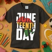 Juneteenth Day African American Pride Kids T-Shirt thumb 3