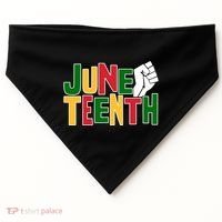 Juneteenth Day Black Power USA-Made Doggie Bandana thumb 0