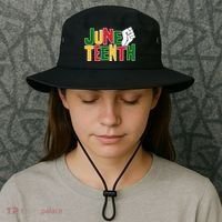 Juneteenth Day Black Power Bucket Hat thumb 3