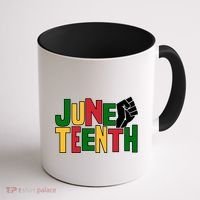 Juneteenth Day Black Power Coffee Mug thumb 1