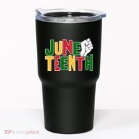 Juneteenth Day Black Power Tumbler thumb 0